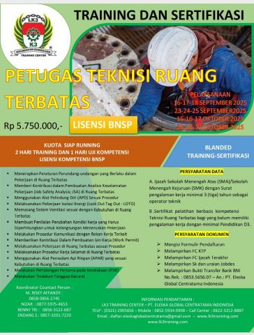 SERTIFIKASI RUANG TERBATAS - BNSP